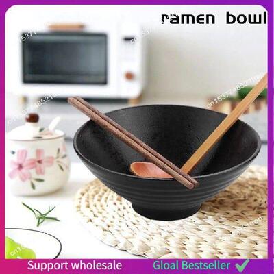A38M Japanese Ramen Soup Bowl With Matching Spoon And