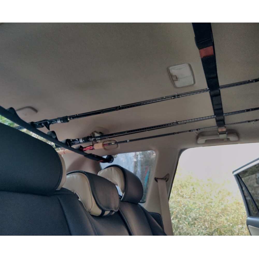 车载鱼竿收纳袋加长汽车车载鱼竿支架车顶收纳多功能路后备箱旅行