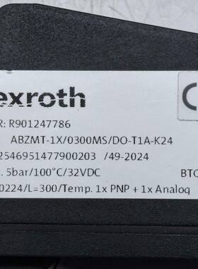 R901247786 ABZMT-1X/0300MS/D0-T1A-K24 # Rexroth传感器