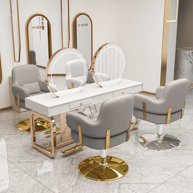 网红美发椅发廊专用剪发椅升降可放倒高档烫染座椅理发店椅子凳子