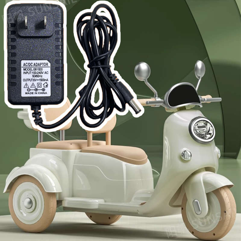 儿童电动三轮摩托车充电器专用电瓶电池玩具汽车童车蓄电池12v6v