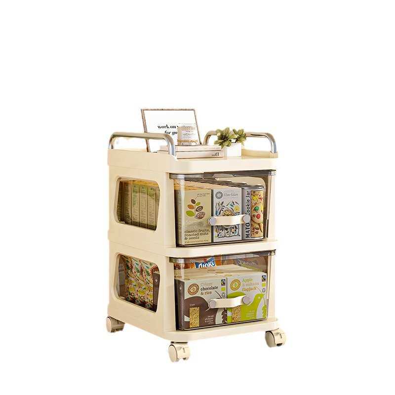 小推车置物架多层家用落地抽屉式零食架宿舍厨房浴室大容量收纳架