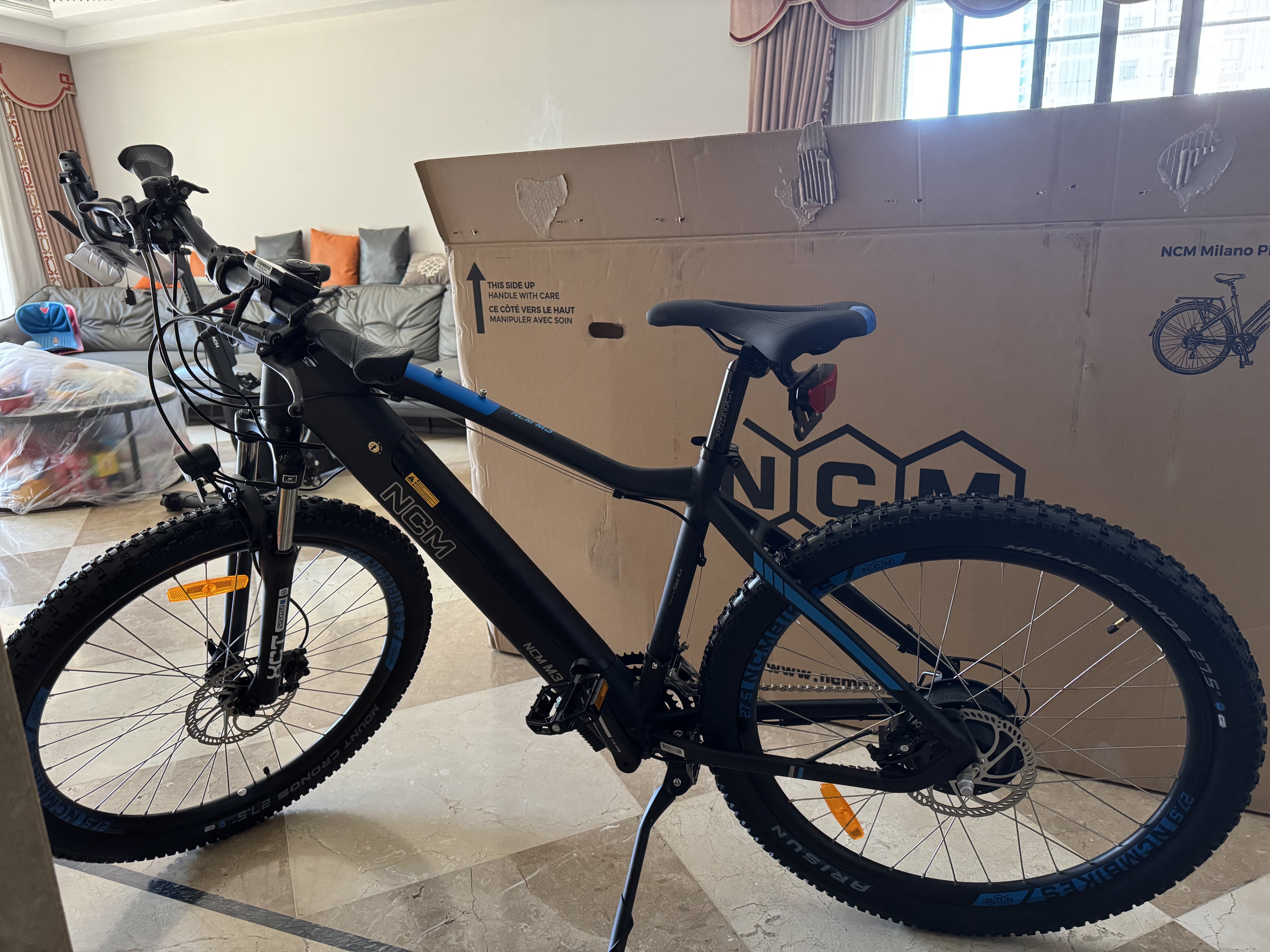 Электровелосипед NCM M3 горный 48В, 21 скорость Shimano, алюминиевая рама, длительный запас хода photo review