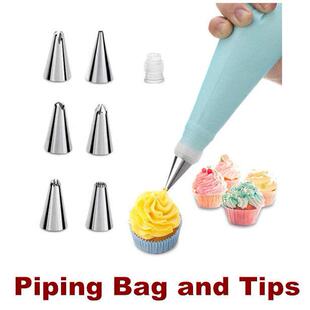 Piping Bag and Tips Cake Decorating Baking Kit Cupcake