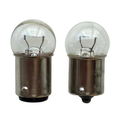 B15圆头报警指示灯泡小灯珠卡口单双触点6V12V36V24V30V36V5W10W