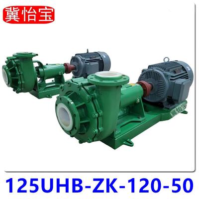 125UHB-ZK-120-50耐腐耐磨砂浆泵酸碱污水泵液碱母液脱硫化工