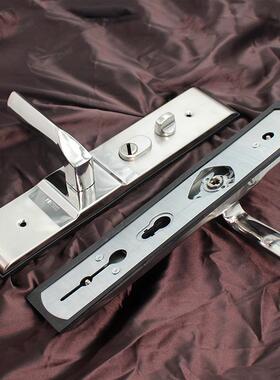 304不锈钢防盗门拉手双活家装sus不锈钢抛光锁具供应机械门锁