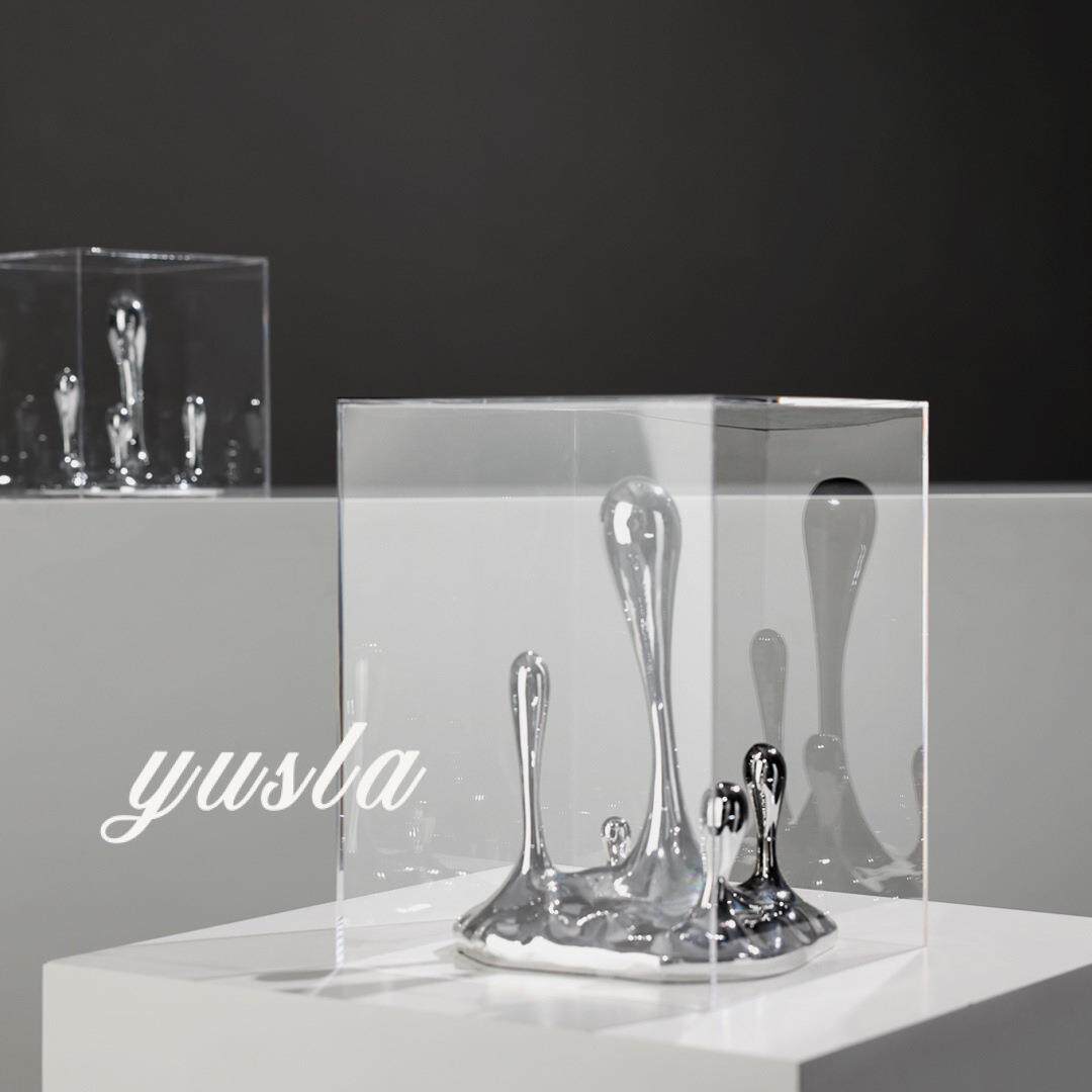 简约现代客厅电视柜餐厅柜样板间酒店别墅展厅玄关柜摆件软装饰品