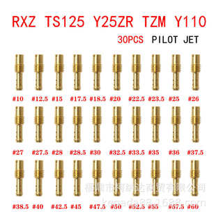 RXZ TS125 TZM pilot TMX Y125摩托车化油器量孔喷油嘴 jet