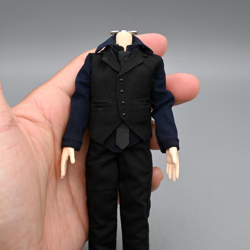 12分素体阿巳3.0娃衣bjd衣服配件1/12兵人西装马甲衬衫修罗丸衬衣