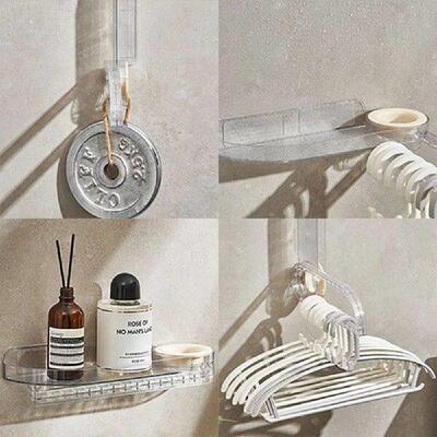 Folding Free Punching Clothing Storage Shelf