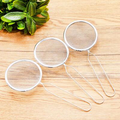 Household Oil Strainer for Frying, 8-inch Oil Skimmer, Fat S