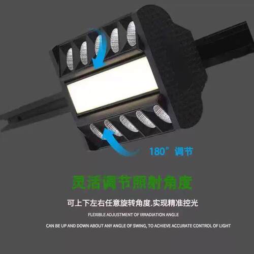 货架灯超市照明专用货架灯超市灯偏光射灯生鲜LED防眩轨道射灯