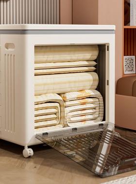 卧衣服收17033纳箱大容量大折翻盖整理家用带轮超叠室衣物被子储