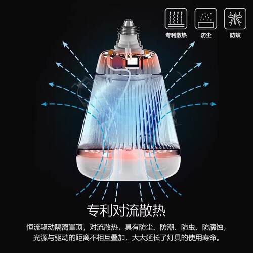 蚁照明led功率灯泡MYQP超亮E2大7螺口工厂蚂车间厂房节能照明家灯