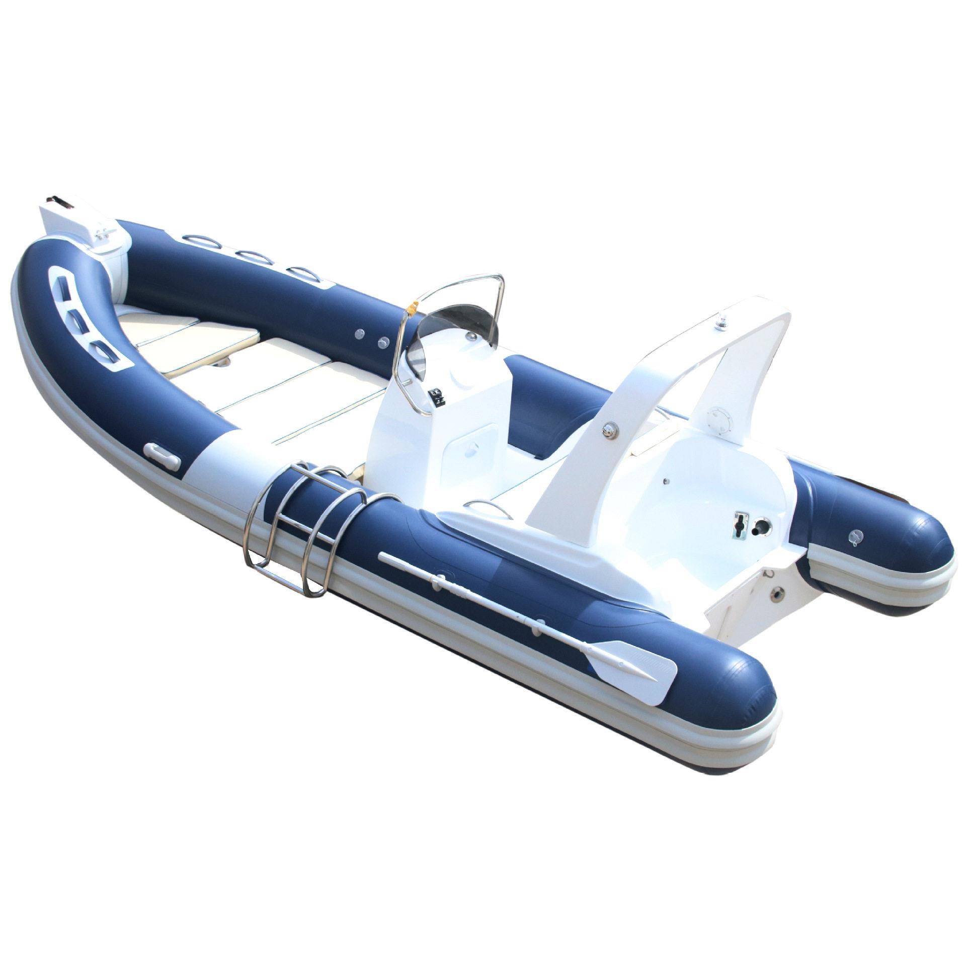 RIB520C5.2米硬底玻璃钢快艇钓鱼船游艇抓鱼船橡皮艇海钓