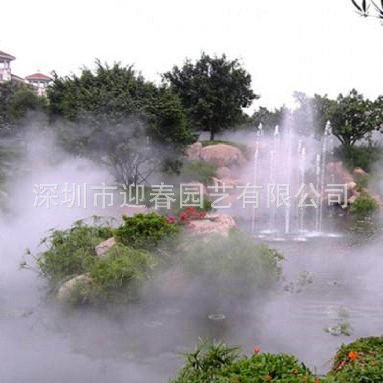 景观装置设计安装人造雾加湿设备回潮加湿器雾化降温冷雾户外互动