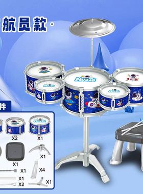 高档德国儿童子鼓爵士鼓音乐打玩具击乐器男女孩宝宝-61岁早教礼