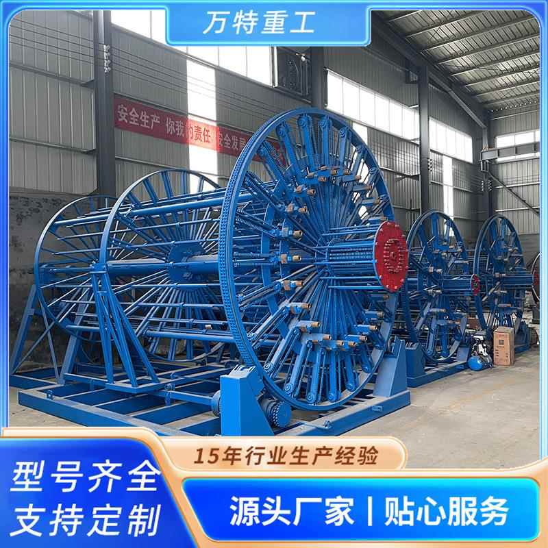 万特制造市政排水管道制造加工设备滚焊机钢筋笼 钢筋笼滚焊机