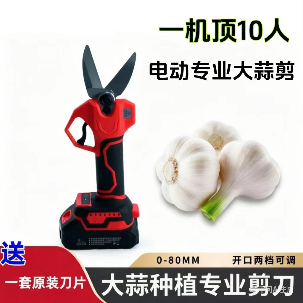 电动大蒜剪专用锂电充电式无线无刷剪刀大蒜产地高效率秒切蒜杆
