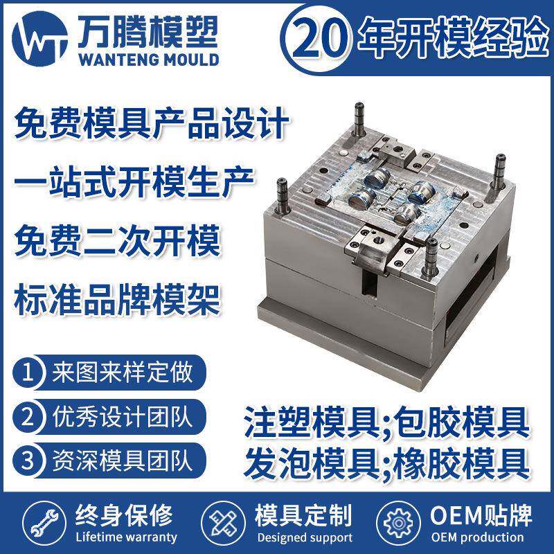 美容仪针头注塑模具WT2218精密模具设计成型塑胶模具来图设计
