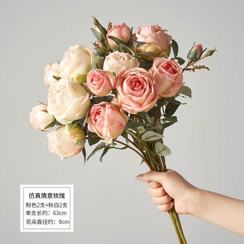 新款高级感手绘青花瓷新中式水复古花瓶陶瓷花器客厅插养装花饰品