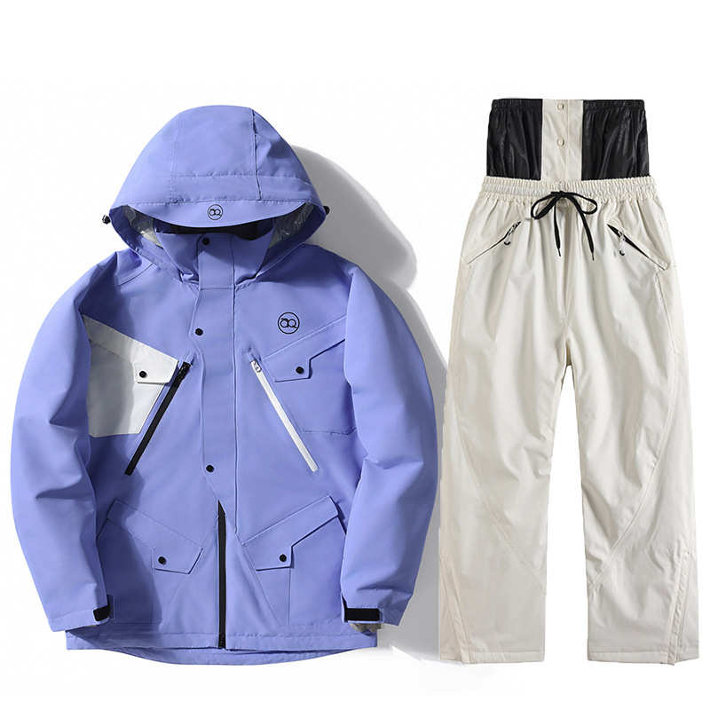 女衣裤防水户外男套装套装季服滑雪款冬滑雪滑雪保暖服单板加厚