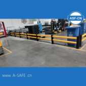 高分子柔性护栏 设备行人分离弹性护栏 仓储物流货架防撞护栏