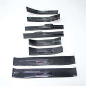 后护板 智缤 专用迎宾踏板 踏板槛碳纤维内门门槛xrv条改装