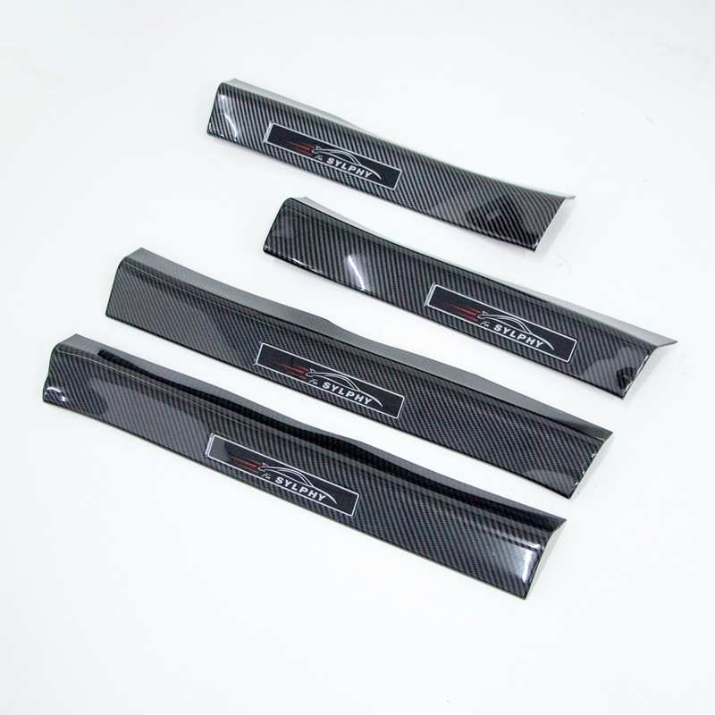 日产轩逸20款 改装专用门槛条 碳纤维迎宾踏板 踏板 后护板内门槛