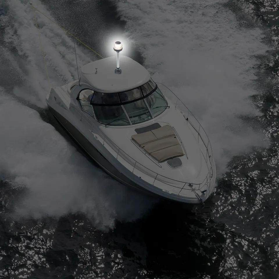 2023款新品海上浮筒游艇赛艇塔客舱船主警告可调式led尾灯led导航