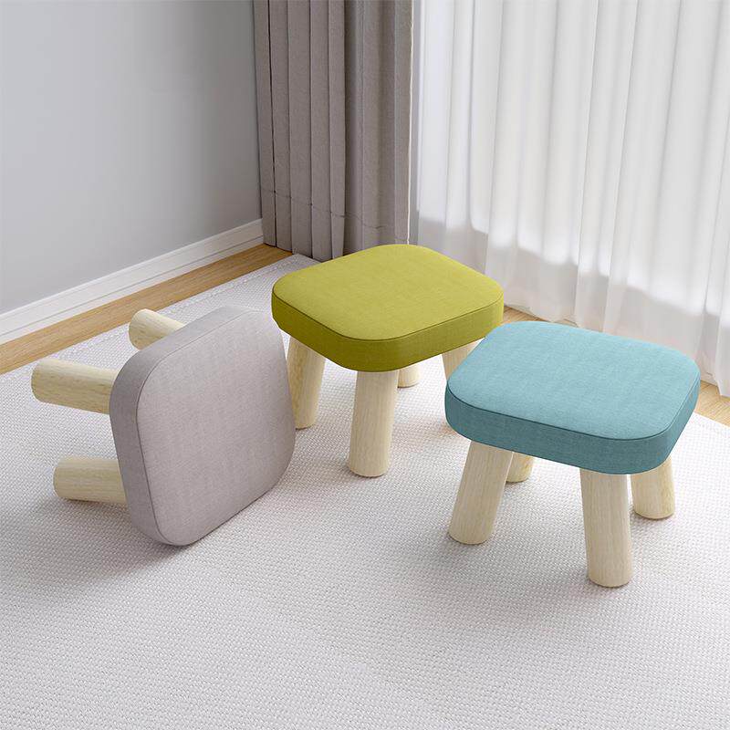 休闲木椅子宿舍居家软垫手提四季小凳子矮凳加软脚凳小木幼儿儿童