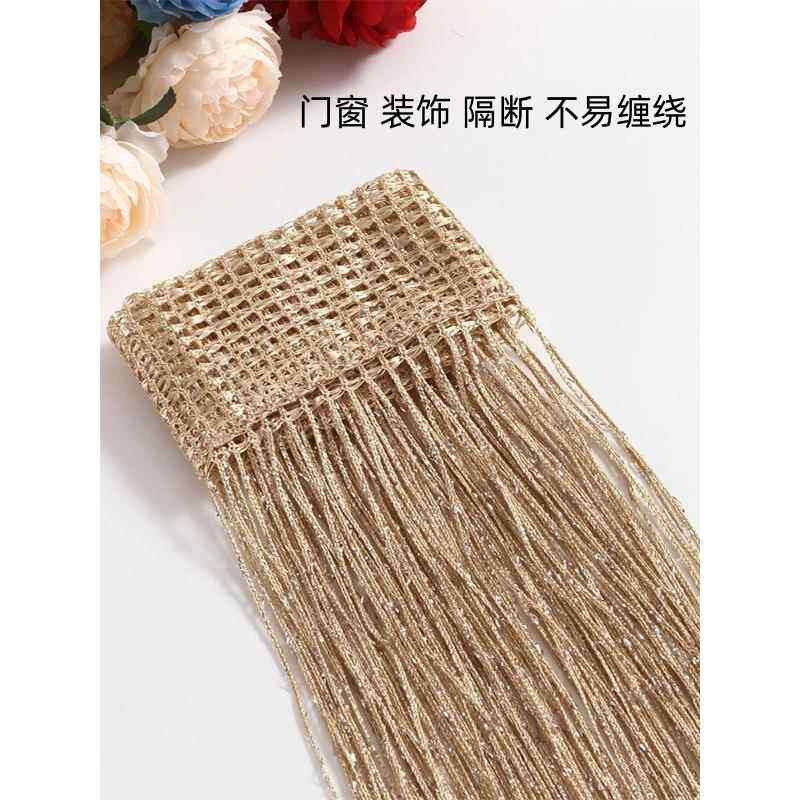 线帘高档韩式银丝加密门帘挂帘客厅隔断帘玄关装饰流苏帘子定作款