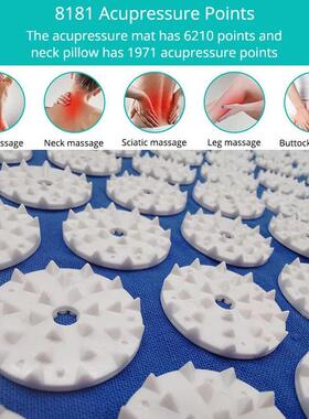 Acupressure Mat Sensi Massage Mat Pillow Set applicator for