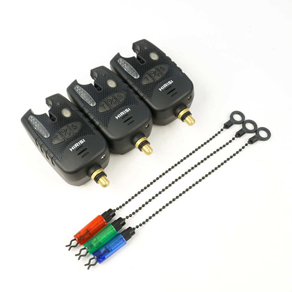 海瑞思HIRISI 欧式鲤鱼钓库钓三种报警器带三色摇摆器组合套装