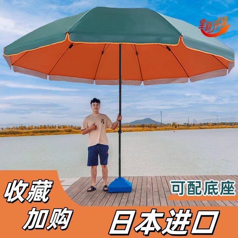 日本进口遮阳伞大型户外摆摊专用雨伞遮阳伞做生意的防晒大伞庭院