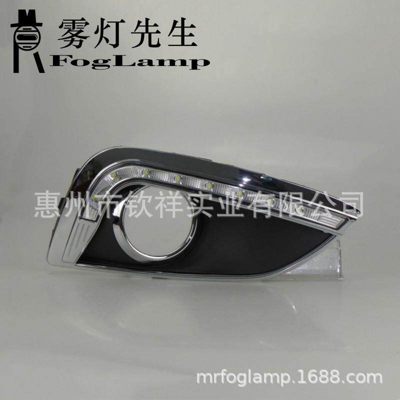 适用于10-13款现代IX35前雾灯罩改装LED日行灯转向信号灯防雾灯