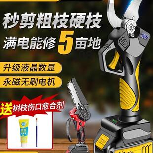 修枝剪锂电剪刀多功能高枝杆粗支剪充电便携果农果树修剪工厂