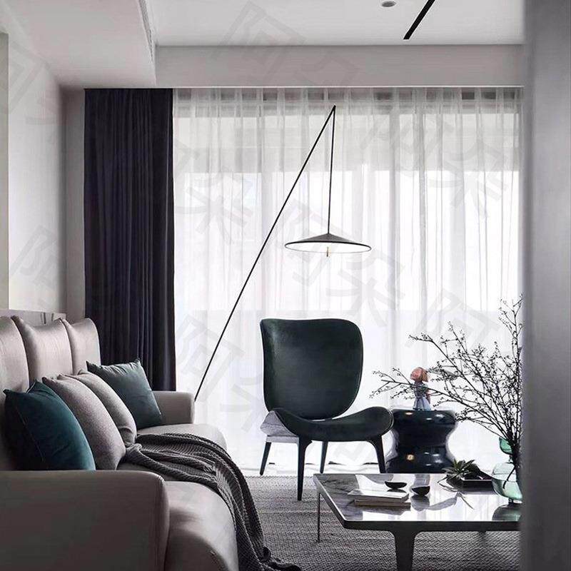 落地灯客厅个性风卧室北欧简约现代沙发边新中式复古落地台灯755