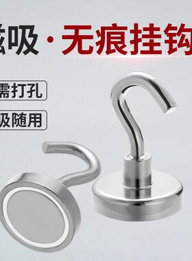 Magnetic hooks with strong load-bearing capacity, no drillin