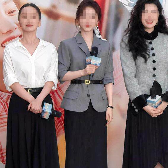 谭松韵明星同款灰色收腰显瘦西装外套女2026春季新款气质修身西服