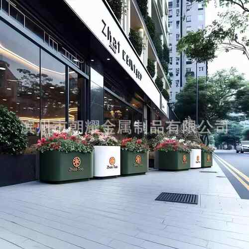 花箱合不锈钢组铁网格售楼部广场外摆内花盆室种植017箱艺花槽花