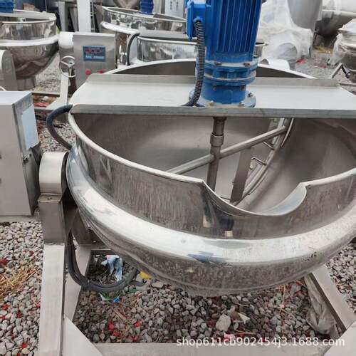 商用不锈钢夹层锅电加热燃气蒸汽可倾式夹层锅食品加工熬粥熬汤