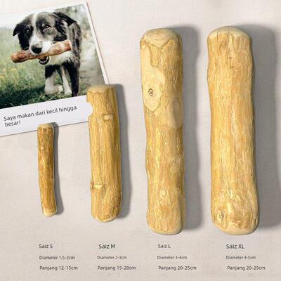 Coffee Wooden Dog Chew Toy Tooth Pressure Relief, Pet Toys