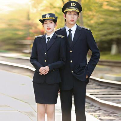 新款职业套装男女南航空姐制服空少高铁铁路乘务员工作服新式路服
