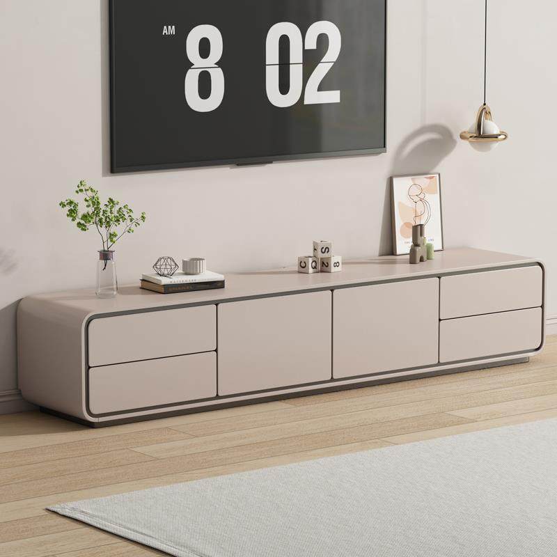 桦崟轻奢意式高级感电视柜落地客厅家用茶几组合整装储物柜小户型摆件饰品床笠拉车