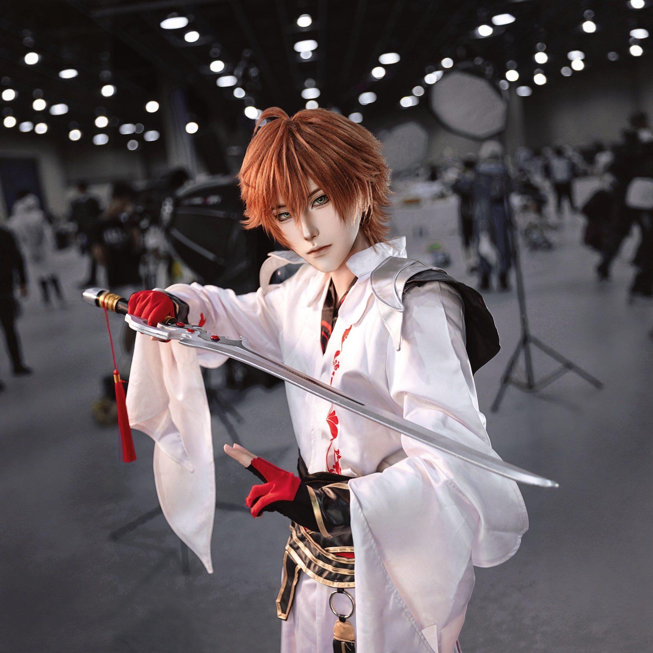 王者荣耀李白原皮cos服游戏古风男装cosplay漫展全套假发鞋子武器图片