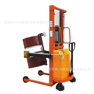 50KG铁桶油桶翻转车油桶倒料车50KG塑料桶翻转车兴力