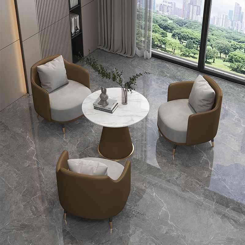 简约轻奢沙发茶几组合休闲酒店接待售楼处洽谈桌椅美容院商务网红