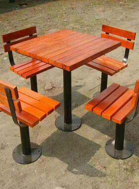 家户外休闲园厂林1603座椅公园背长条椅子小区靠外平凳学校公共桌